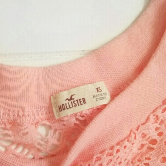 Hollister Floral Mesh/Lace Top - Picture 5 of 8